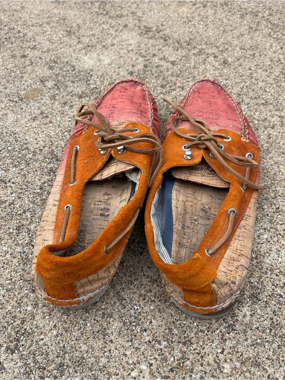Men's Two-Tone Cork Sperry Boat Shoes